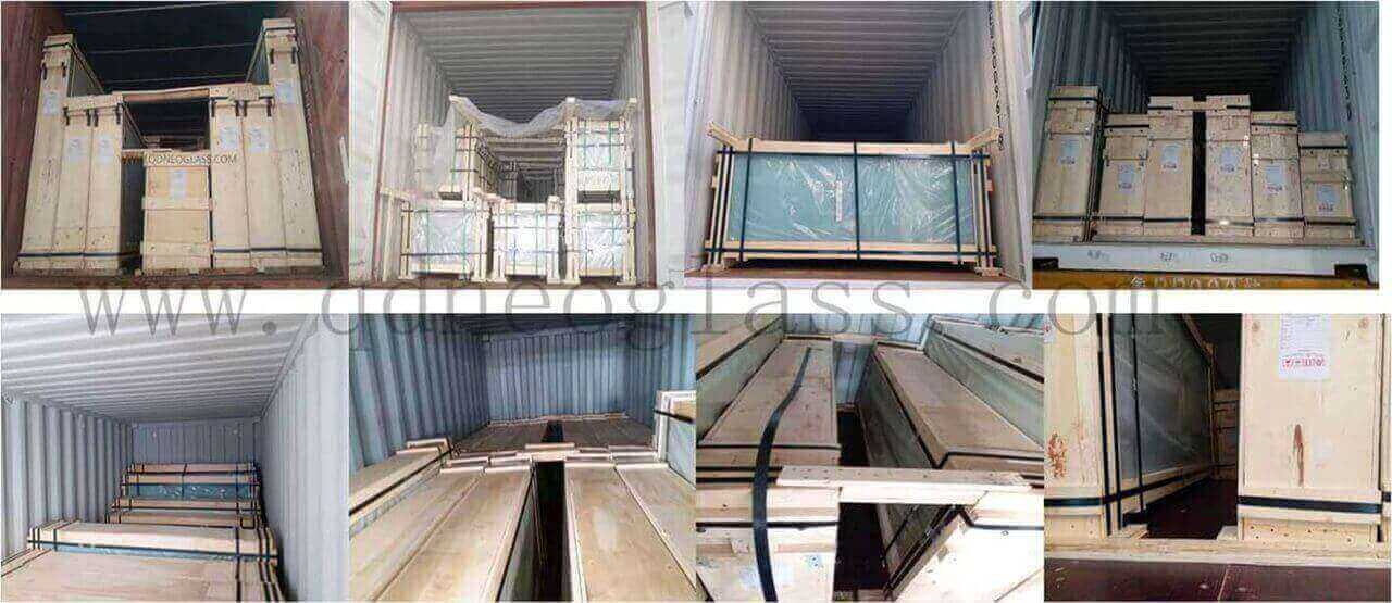 Container Fasten of Laminated Glass and Tempered Glass