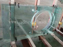 Tempered Tabletop Glass With Big Pot Hole-AS/NZS 2208: 1996,CE,ISO